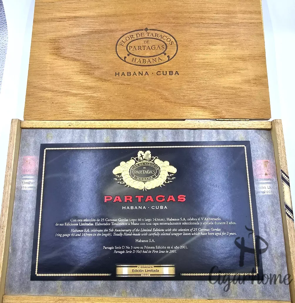 Partagas Serie D No. 3 2006 年限_3