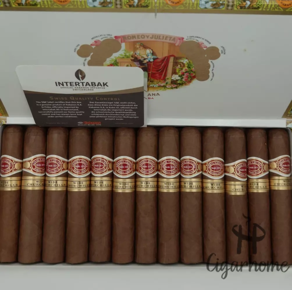 ROMEO Y JULIETA  WIDE CHURCHILLS 寬丘吉爾 25隻裝_2