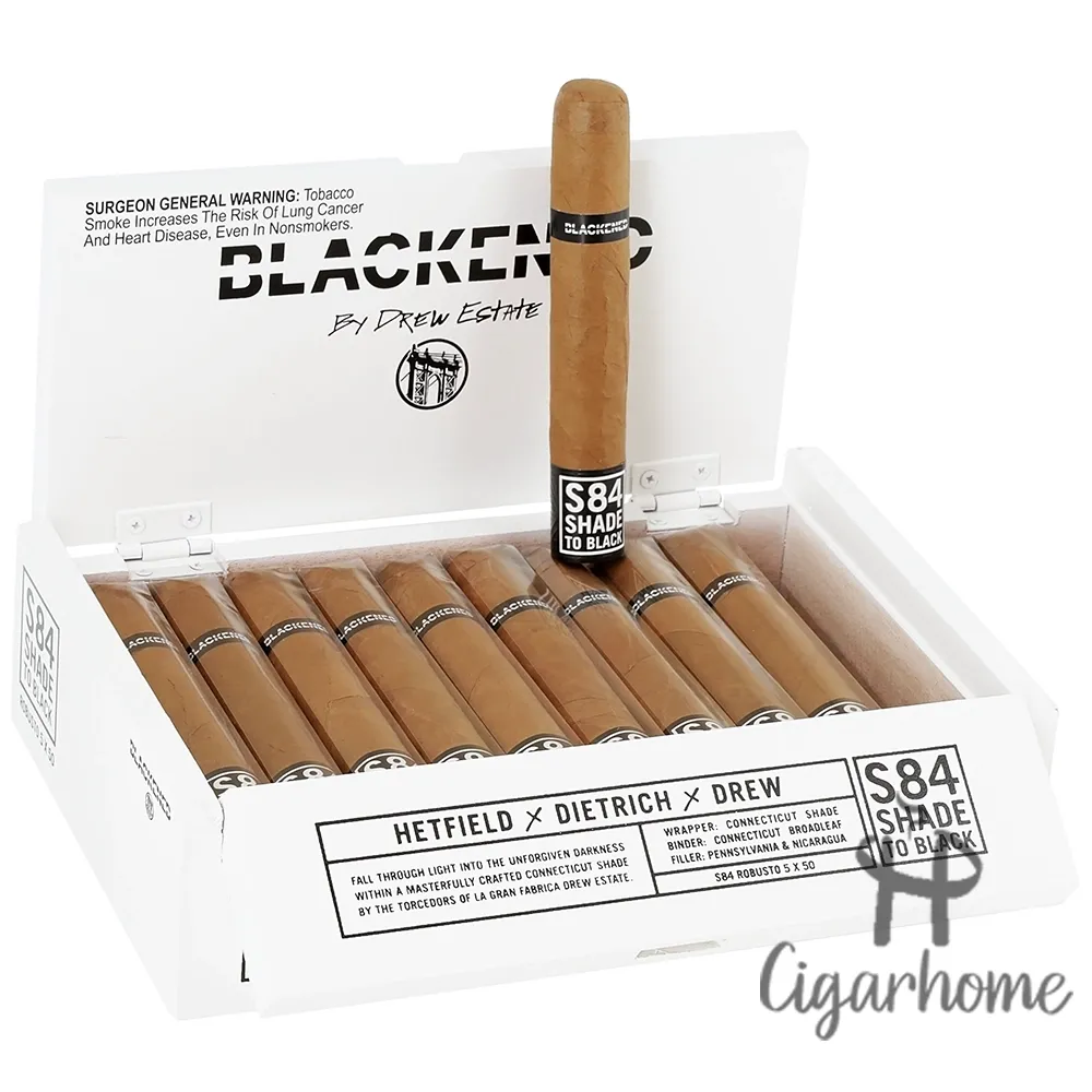 Drew Estate Blackened S84 Shade to Black Robusto 20s