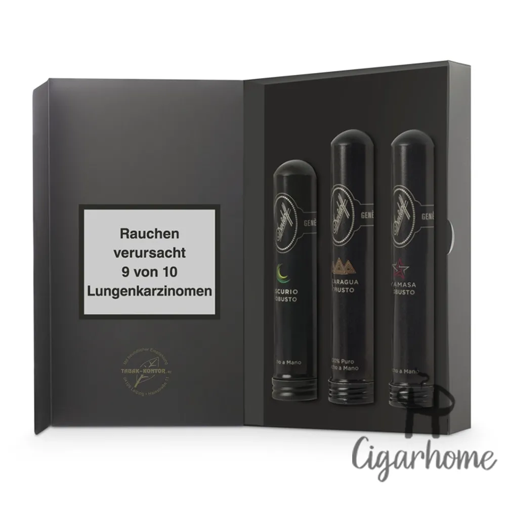 Davidoff Robusto Tubos selection (black) 3s